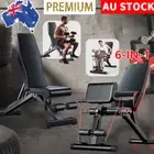 Adjustable Weight Abdominal Bench Sit-Up Back Support Fitness Flat Gym Exercise