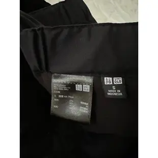 Uniqlo 黑色 厚 鋪棉 長褲 防風保暖 休閒褲 S號