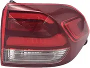 tail light Rear Bumper Tail Light Lamp Taillights Taillamp Brake Light Outer LED Compatible With Hyundai IX35 2018 2019 2020(Right side)