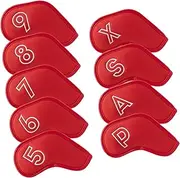 9Pcs Golf Club Headcovers Protector Fashion Lightweight Premium Golfer Gift Portable Scratchproof Wear Resistant Accessories