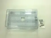 Clear Plastic Thermostat Cover Box w/ Key Lock Tamper Proof Large Tstat Guard