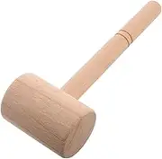 AKOOSY Leather Carving Hammer for Crafting Precision Engineered Tool for Intricate Leatherworking Durable Wood Handle for DIY Projects and Belts