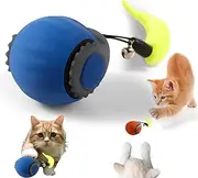 OSFRIAGE Speedy Tail Interactive Automatic Moving Smart Cat Toy Ball with Tail 2.0 for Indoor Cats (Blue)