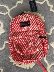 NWT JANSPORT Backpack Superbreak Coral Peaches Wild Heart JS00T501ZM4