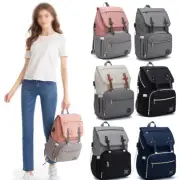 LEQUEEN USB Diaper Bag Nappy Bag with Changing Pad Backpack Rucksack Mommy Bag