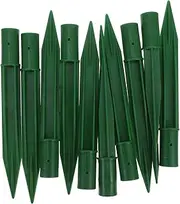 TOGEVAL 10pcs PP Ground Stakes for Solar Lights Durable Outdoor Light Poles for Garden Holiday Decorations Pathway Lighting Easy Installation Compatibility
