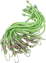 COHEALI 15Pcs Elastic Tent Hooks Bungee Cords with Superior Elasticity Portable Cable Organizer Clips for Outdoor Travel and Camping Activities