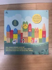 Disney Small World Stacking Block Set 32 Pieces Double-Sided Blocks NIB