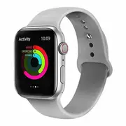 For Apple Watch Series 8 /7 /SE /6 /5 /4 /3 /2 /1 Ultra Wrist Band 38mm 40mm 41mm iWatch Wristband Loop Strap Silicone Band (Small - Stone White)