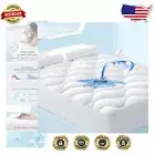 Premium Cooling Mattress Protector for Cal King - Soft, Quilted, and Waterproof