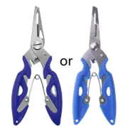Practical Spring Fishing Pliers Stainless Steel Braid Cutter Split Scissors