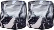 YYCGF Whiskey Glass Set of 2, Glass Tumbler, Drinking Glass