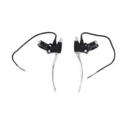 (Silver & Black)1 Pair Electric Bicycle E Bike Rear Brake Lever Handle Bar BT