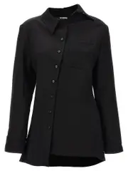 [Jacquemus] Jacquemus-La Chemise Pablo Camicie Nero-Donna 34FR Black