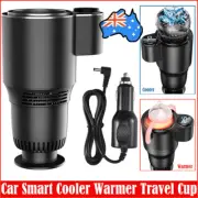 Electric Car Warmer Cooler Cup Drinks Coffee Milk Travel Holder Mini Fridge 2in1