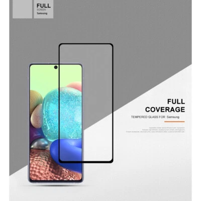 For Samsung Galaxy A51 A71 A11 A21s Tempered Glass Full Cover Screen Protector
