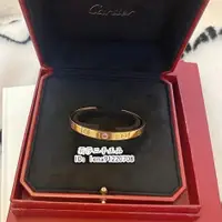 在飛比找蝦皮購物優惠-Cartier 卡地亞 Love系列 單鑚開口手鐲 18k金