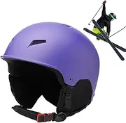 [Generic] Snowboard Safety Hat | Shock-Absorbing Adjustable Snowboard Hard Hat - Portable Multipurpose Safety Hat with Goggle Clip Breathable for Snow Sports Cold Weather