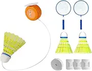 Automatic Rebound Badminton - Portable Badminton Trainer,Adjustable Rebound Shuttlecock Practice Set for Hand-Eye Coordination Agility Training for Parks