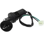 Ignition Switch 1pcs 2/4 Wires Pins Ignition Start Switch Lock Key for ATV Go Kart Scooter Motorcycle ETC Motorcycle Ignition Switch Lock(2 Wires Male)