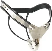 Stainless Steel Chastity Belt for Men 64~147cm Chastity Cage Men BDSM Toy Cock Cage Sex Sex Toy Bondage Set Sex Toy for Men(Size:85~91cm)
