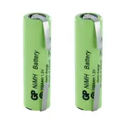 2pc GP 1300mAh 1.2V NiMH SShort AA Tagged Rechargeable Reusable Battery for Toys