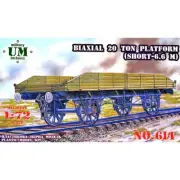 UMT 614 Plastic model kit Scale 1:72 Biaxial 20 ton platform - Ukraine models