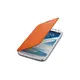 SAMSUNG 三星 Galaxy Note2 N7100 原廠書本式側掀皮套-橘色