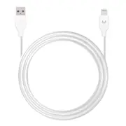 Moyork Cord 1.5m USB-A to Lightning Nylon Cable - Swan White