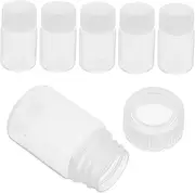 FELTECHELECTR 6Pcs Transparent Refillable Sample Bottles High Temperature Resistant Laboratory Containers Leakproof Sealing for Accurate Liquid Storage for Experiments and Sample