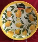 XL Yellow Lemon Melamine Salad Serving Bowl Dish Il Mulino New 11" diam New NWT