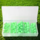 UP# 100Pcs Glow in The Dark Fishing Beads Oval Fishing Baits Eggs Lure Accessori