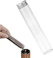 Coffee Bean Storage, Airtight Coffee Container, Clear Tube Dispenser Bottle Stand with Bagging Function for Ground Rice Tea Candy Cookie Flour