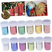 DIY Sequin Painting Glitter Bottles Colorful Gold Powder Granules for Craft Activities Decorative Mask Making Friendly Creative Projects