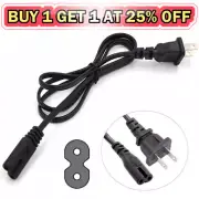 Power Cable Cord Figure 8 2 Prong PS2 PS3 PS4 XBOX DVD AC Game Console Apple