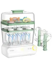 Momcozy 3 Layers Large Bottle Sterilizer and Dryer, Fast Sterilize and Dry, Univ