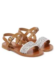 [Bonpoint] Bonpoint Apis leather sandals UK 10 neutrals