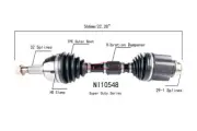 CV Axle Shaft PROTECH NI10548 fits 09-14 Nissan Murano (for: Nissan)