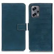For Xiaomi Redmi Note 12 Turbo/Poco F5 5G Phone Wallet Case Crocodile Texture Stand Phone Cover