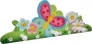 Fantasy Fields Kids Painted Wall Mounted Magic Garden 3 Peg Hook, Multi