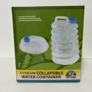 CW Gear Water Container 2.2 Gallon Collapsible Easy Pou Leak Proof New In Box