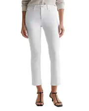 Ag Mari Mid Rise Crop Jeans in Misty Grey