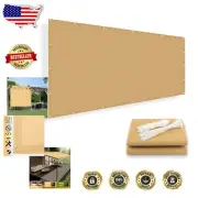 Breathable 6' x 19' Patio Shade Cover - High Density UV Blocker with Grommets