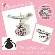 NEW Genuine PANDORA Disney Mickey & Minnie Love Dangle Charm - 797769CZR RETIRED