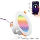 1-8pcs 10W Smart RGB CCT Bluetooth Wifi LED Downlight Dimmable Google Home Alexa