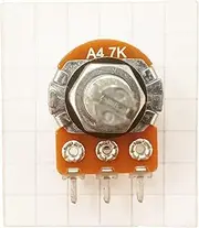 Logarithmic Potentiometer Mono Volume PCB Mount Pot T18 Splined Shaft A BAS (A4K7)