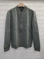 New Good Man Mayfair Quilted Bomber Jacket Army Green Size XLarge