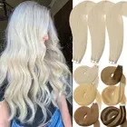 Seamless Tape In 100% Remy Human Hair Extensions Skin Weft Full Head BLONDE LONG