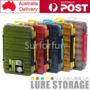 SAMOLLA Double-Sided Compact Tackle Box Lure Hooks Baits Storage Case Box Tool