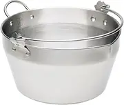 KitchenCraft Jam Pan, Home Made Maslin/Jam Pan for Induction Hob with Recipe in Gift Box, Stainless Steel, 9 litres, Silver